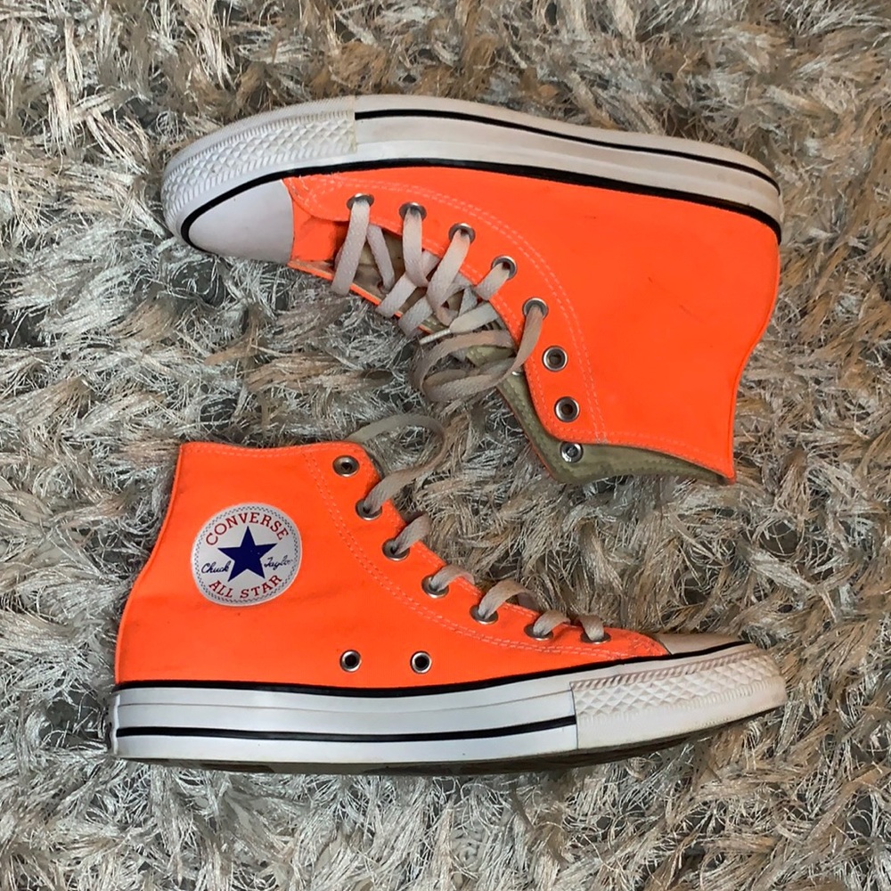 Neon-colored Hi-top Converse